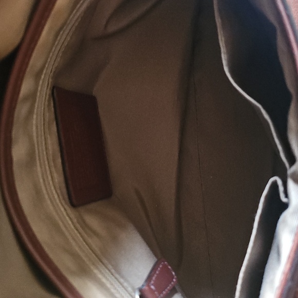 Coach Madison Pleated Leather Flap Bag 🤎💛 No#H0959-F13729 - Picture 9 of 10